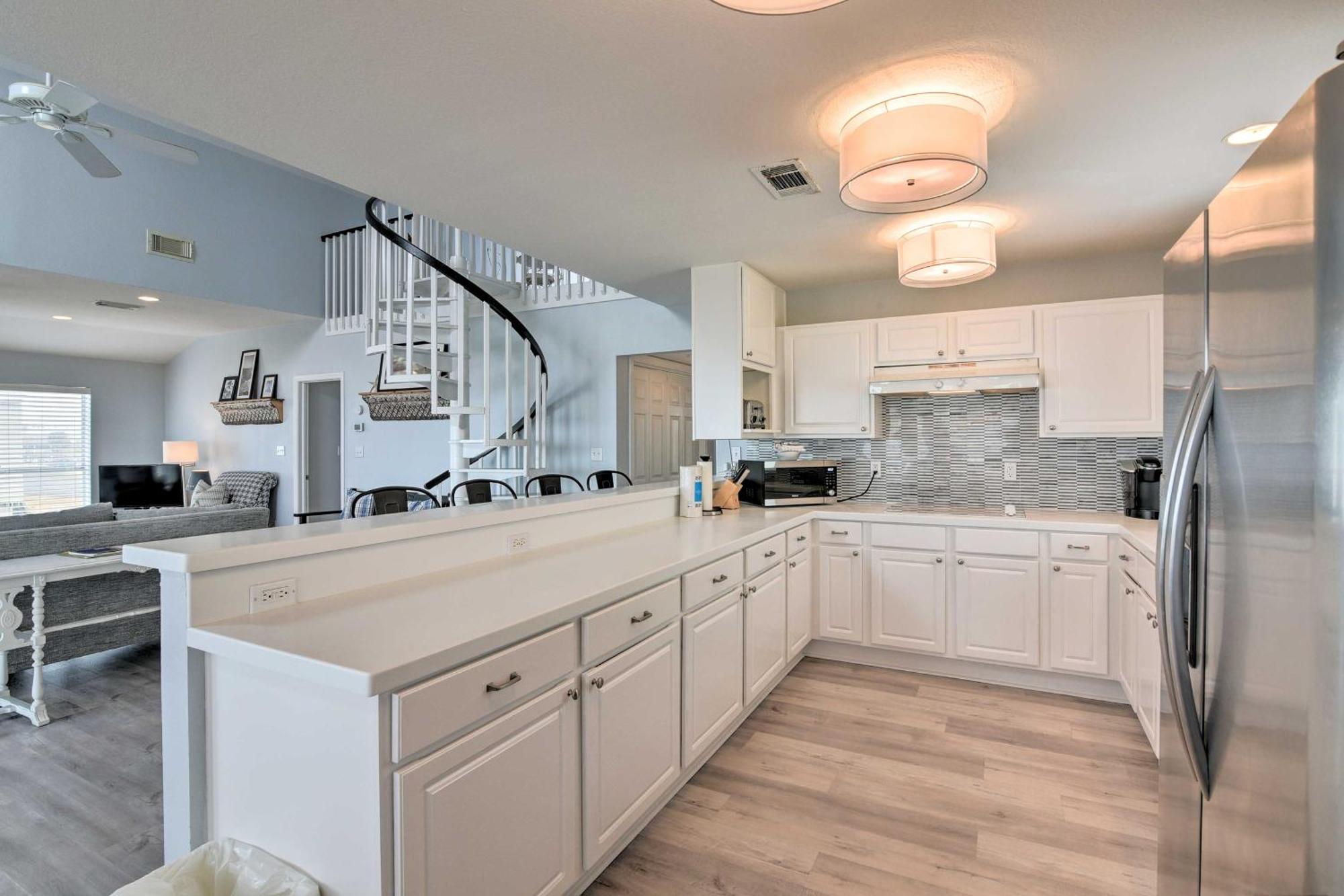 Oceanfront Galveston Home - Walk To Beach! Exteriér fotografie